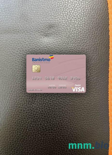 Panama Banco Banistmo visa obciążyć card wygląd fotograficzny skan PSD + zdjęcie